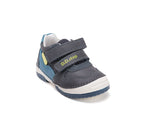 D.D.Step pantofi baieti piele 19-24 Royal blue cu insertii