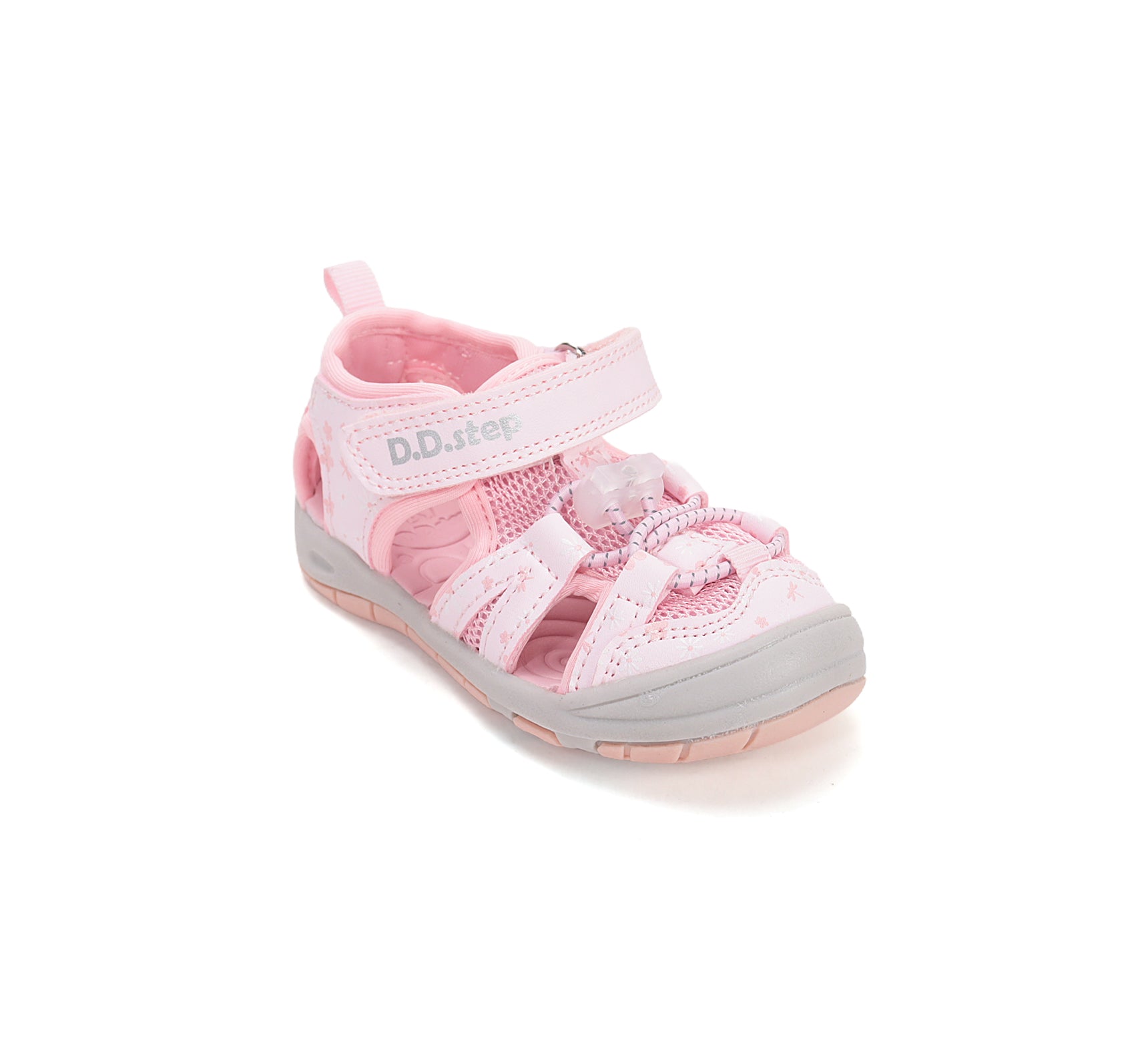 D.D.Step sandale fete "Quick Dry" 20-31 Baby Pink cu libelule si floricele
