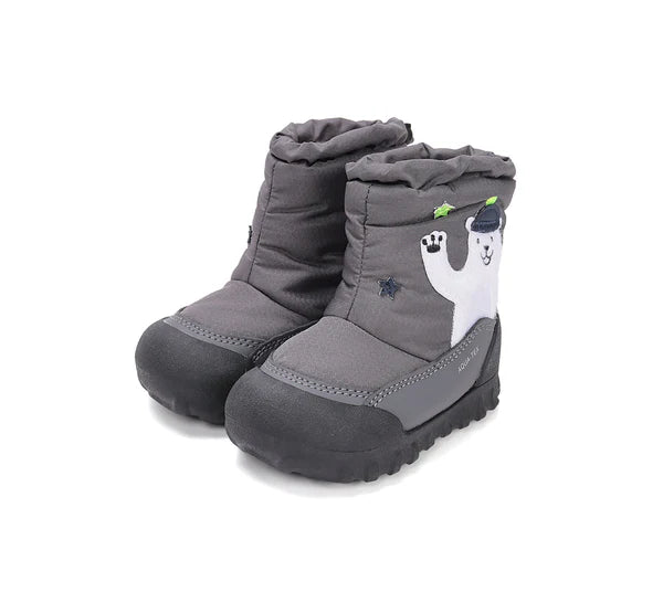 D.D.Step cizme baieti Aqua-Tex imblanite 22-27 Grey cu urs polar Imagine principală a produsului