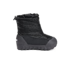 D.D.Step cizme fete Aqua-Tex imblanite 28-33 Black cu inimioara