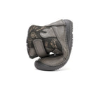 D.D.Step ghete baieti Barefoot captusite cu talpa fluorescenta 25-30 Khaki cu unelte