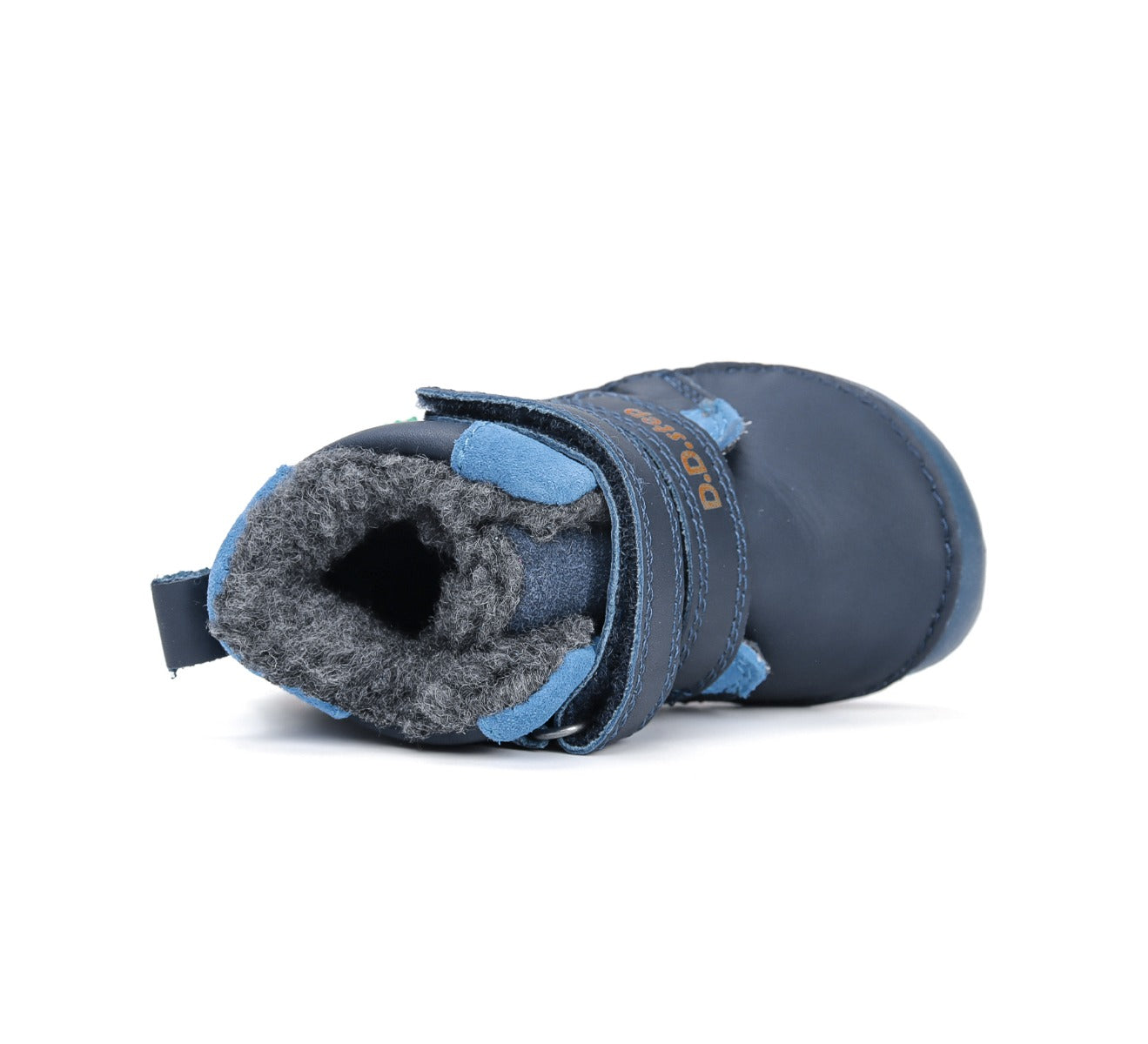D.D.Step ghete baieti Barefoot imblanite 20-25 Royal Blue cu catel