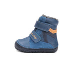 D.D.Step ghete baieti Barefoot imblanite 26-31 Bermuda Blue