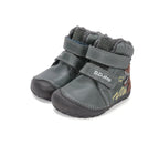 D.D.Step ghete baieti Barefoot imblanite cu talpa fluorescenta 20-25 Emerald cu dino