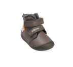D.D.Step ghete baieti Barefoot imblanite 20-25 Khaki cu raton