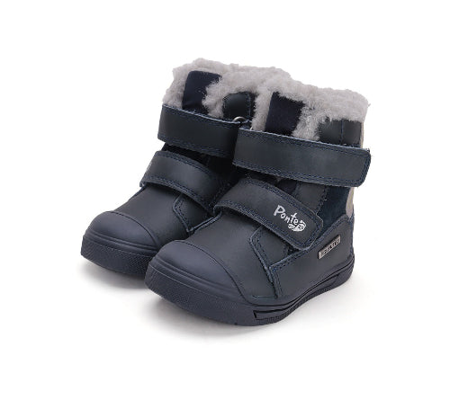 D.D.Step ghete baieti imblanite Ponte20 supinati AQUA-TEX 22-27 Royal Blue cu dino Imagine principală a produsului