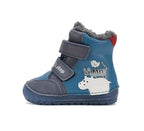 D.D.Step ghete baieti imblanite cu talpa fluorescenta 19-24 Calypso Sky Wild Animals