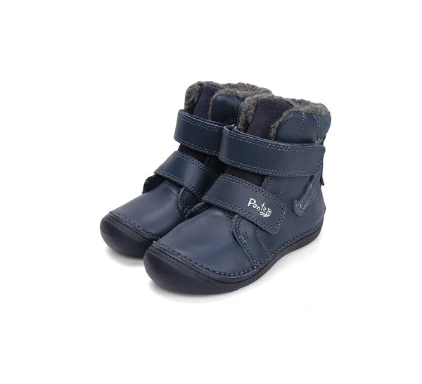 D.D.Step ghete baieti imblanite Ponte20 supinati 30-35 Royal Blue cu dragon Imagine principală a produsului