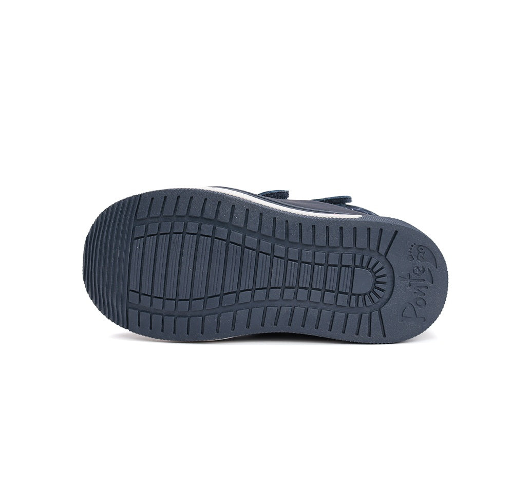 D.D.Step ghete baieti imblanite Ponte20 supinati 22-27 Royal Blue cu urs