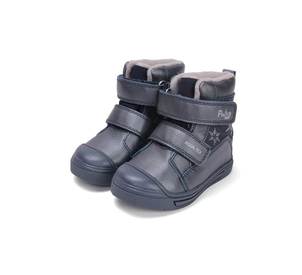 D.D.Step ghete fete AQUA-TEX captusite Ponte20 supinati 22-27 Royal Blue cu fulgi Imagine principală a produsului