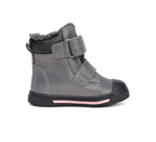 D.D.Step ghete fete imblanite Ponte20 supinati AQUA-TEX 22-27 Dark Grey cu roz