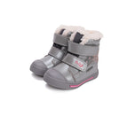 D.D.Step ghete fete imblanite Ponte20 supinati AQUA-TEX 28-33 Dark Grey cu unicorn