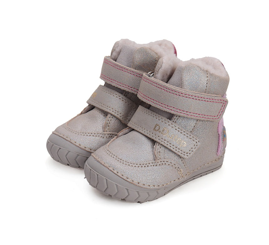 D.D.Step ghete fete imblanite 19-24 Light Grey cu iepuras Imagine principală a produsului