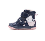 D.D.Step ghete fete imblanite Ponte20 supinati 22-27 Royal Blue cu soricel