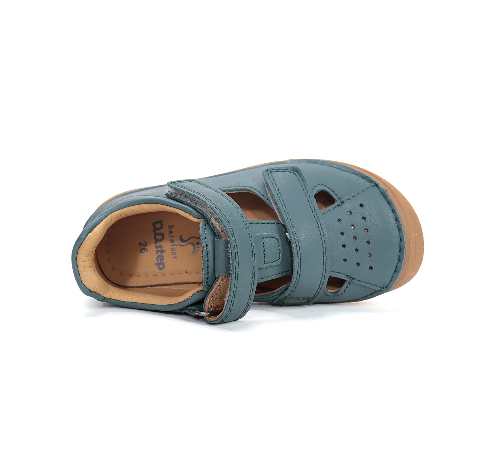 D.D.Step pantofi baieti decupati Barefoot 26-31 Emerald