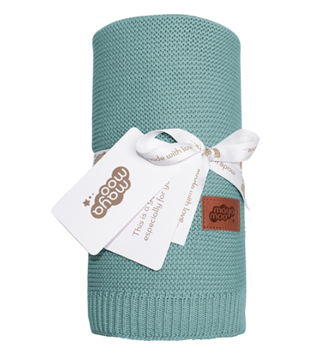 Detexpol patura MayaMoo cu bambus 80x100 cm Mint