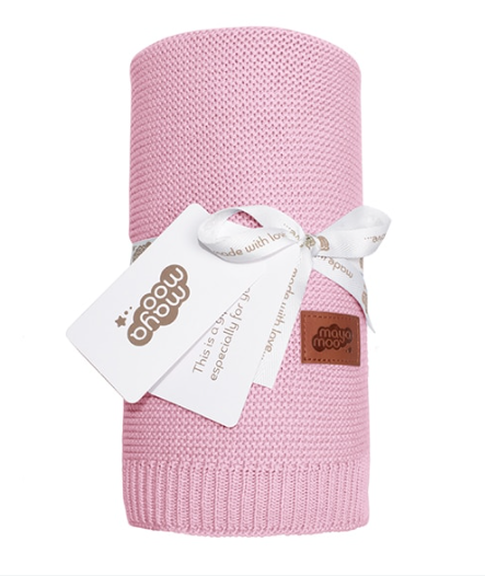 Detexpol patura MayaMoo cu bambus 80x100 cm Pink