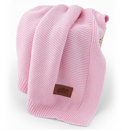Detexpol patura MayaMoo cu bambus 80x100 cm Pink