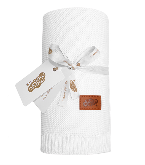 Detexpol patura MayaMoo cu bambus 80x100 cm White Imagine principală a produsului