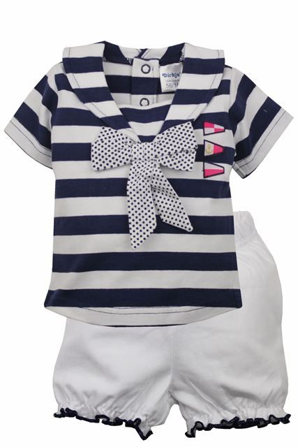 Dirkje Compleu Fete de vara 2 piese By The Sea - albastru Imagine principală a produsului