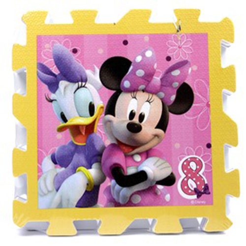 Disney covor de joaca tip puzzle 8 piese 32x32 cm 3 ani+, Minnie Imagine principală a produsului