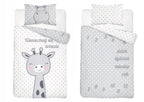 Disney Detexpol lenjerie de pat 2 piese 100x135 cm 0m+, Girafa cu gri