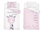 Disney Detexpol lenjerie de pat 2 piese 100x135 cm 0m+, Girafa cu roz