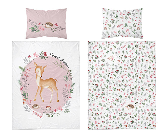 Disney Detexpol lenjerie de pat 2 piese 90x120 cm 0m+ Caprioara Imagine principală a produsului