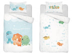 Disney Detexpol lenjerie de pat 2 piese 90x120 cm 0m+, Dino cu albastru