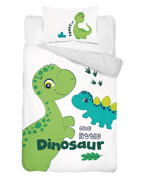 Disney Detexpol lenjerie de pat 2 piese 90x120 cm 0m+ Dino verde