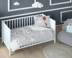 Disney Detexpol lenjerie de pat 2 piese 90x120 cm 0m+ Elefant cu gri