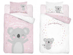 Disney Detexpol lenjerie de pat 2 piese 90x120 cm 0m+, Koala cu roz
