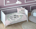 Disney Detexpol lenjerie de pat 2 piese 90x120 cm 0m+ Pisica cu roz