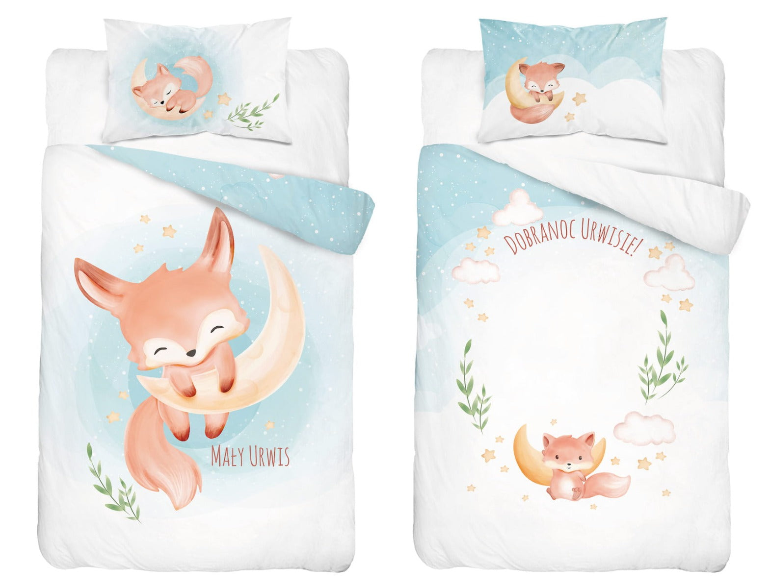 Disney Detexpol lenjerie de pat 2 piese 90x120 cm 0m+ Vulpe