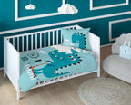 Disney Detexpol lenjerie de pat 2 piese Bamboo 100x135 cm 0m+ Dino turquise