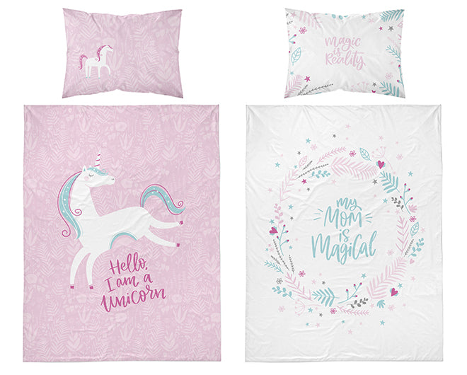 Disney Detexpol lenjerie de pat 2 piese Bamboo 100x135 cm 0m+ Unicorn