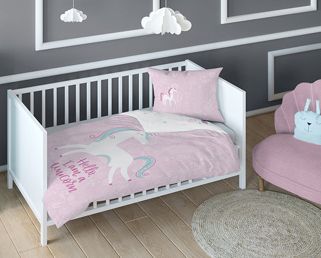 Disney Detexpol lenjerie de pat 2 piese Bamboo 100x135 cm 0m+ Unicorn