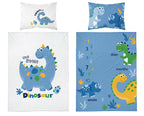 Disney Detexpol lenjerie de pat 2 piese Bamboo 90x120 cm 0m+ Dino blue