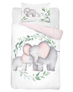Disney Detexpol lenjerie de pat 2 piese Bamboo 90x120 cm 0m+ Elefant cu bebe