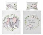 Disney Detexpol lenjerie de pat 2 piese Bamboo 90x120 cm 0m+ Elefant cu bebe