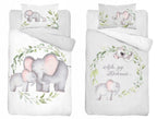 Disney Detexpol lenjerie de pat 2 piese Bamboo 90x120 cm 0m+ Elefant cu bebe