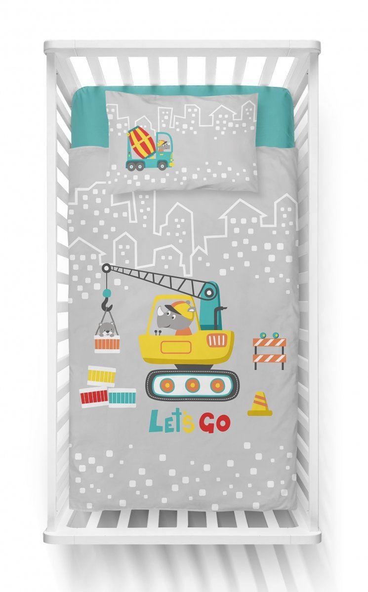 Disney Detexpol lenjerie de pat 2 piese Bamboo 90x120 cm 0m+ Macara gri