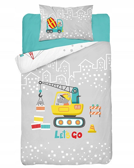 Disney Detexpol lenjerie de pat 2 piese Bamboo 90x120 cm 0m+ Macara gri