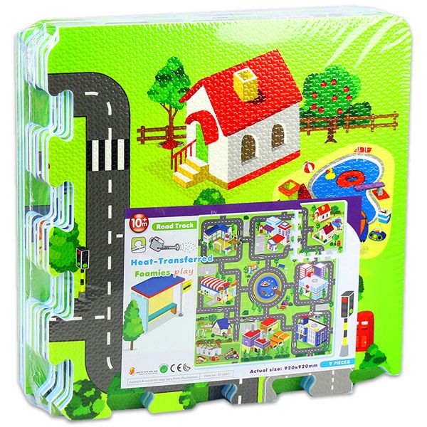 Disney covor de joaca tip puzzle 92x92 cm pentru 10m+, Oras Imagine principală a produsului