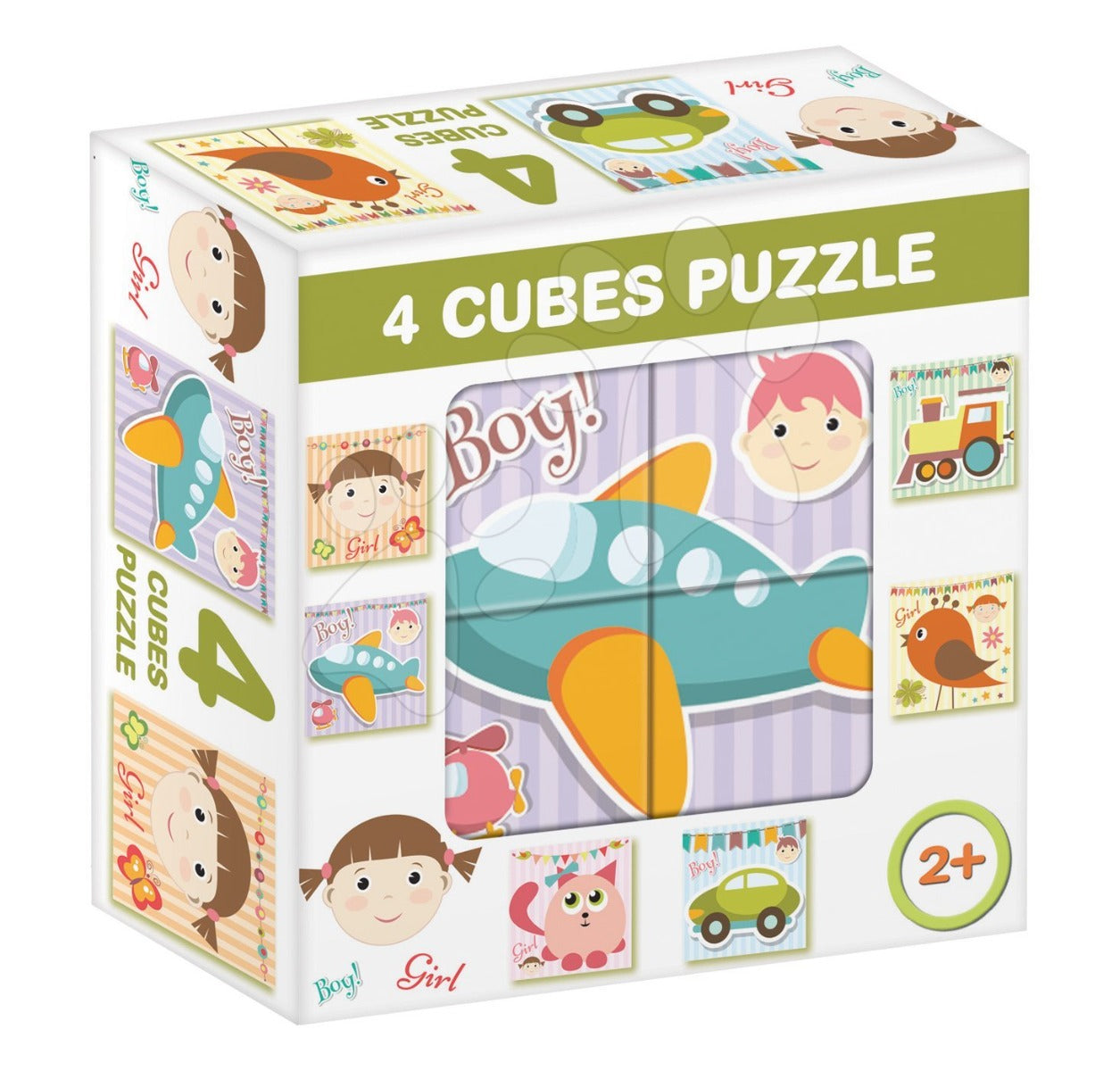 Dohany 4 cuburi cu povesti de tip puzzle 2 ani+ Boy&Girl