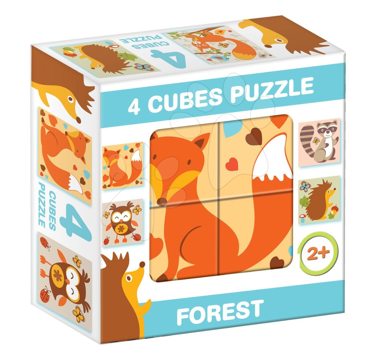 Dohany 4 cuburi cu povesti de tip puzzle 2 ani+ Forest