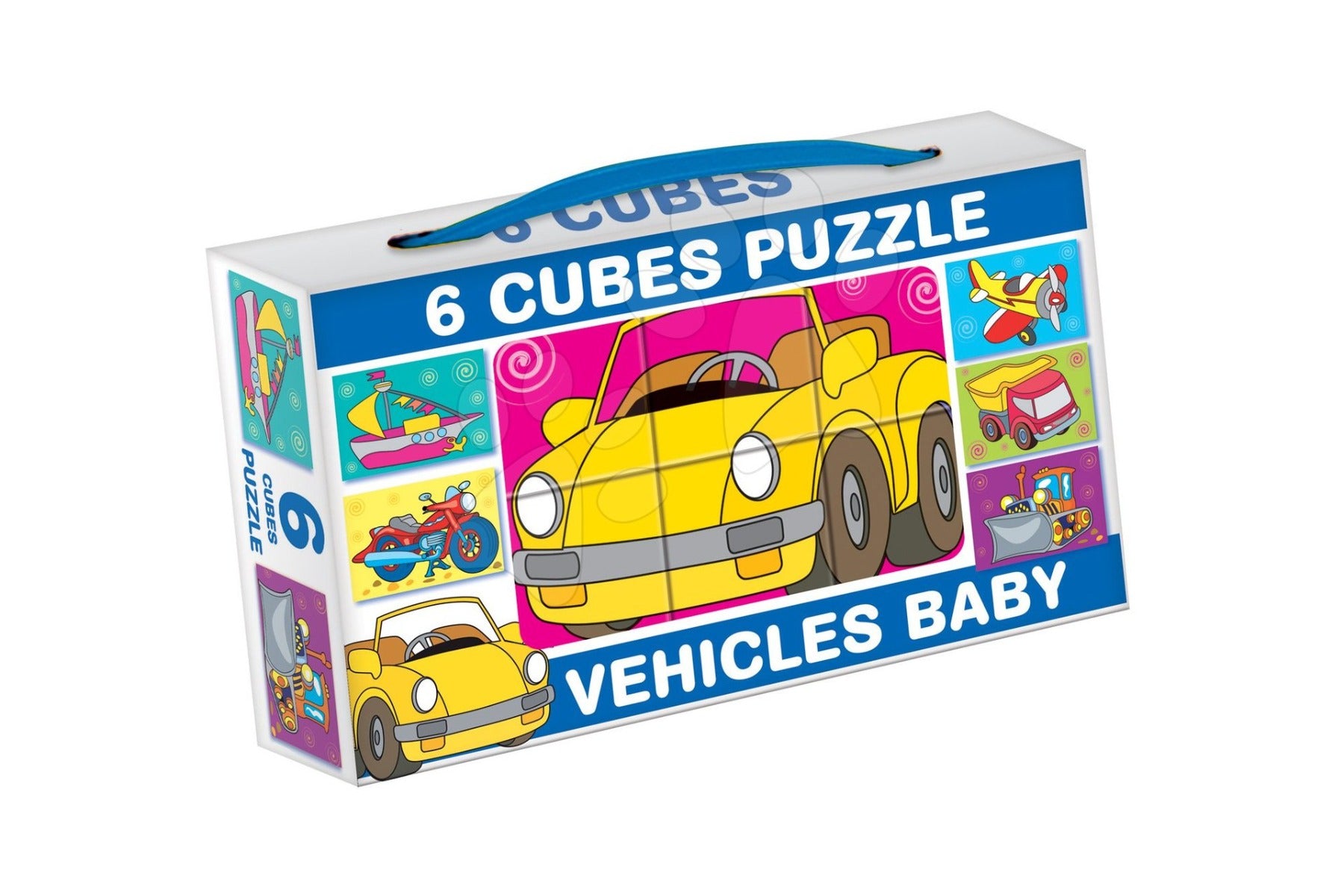 Dohany 6 cuburi cu povesti de tip puzzle 3 ani+ Vehicue Imagine principală a produsului