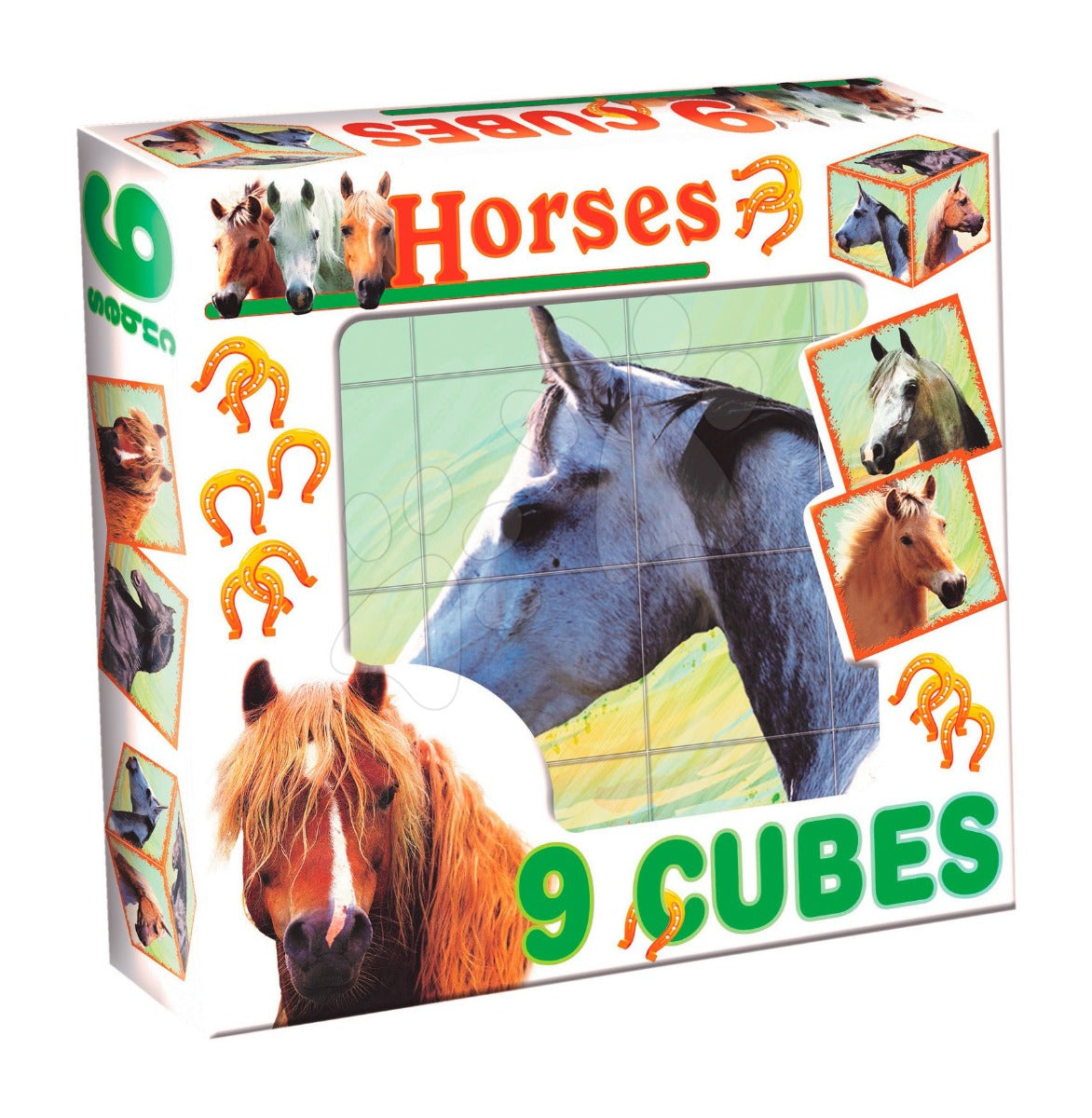 Dohany 9 cuburi cu povesti de tip puzzle 3 ani+ Horses Imagine principală a produsului