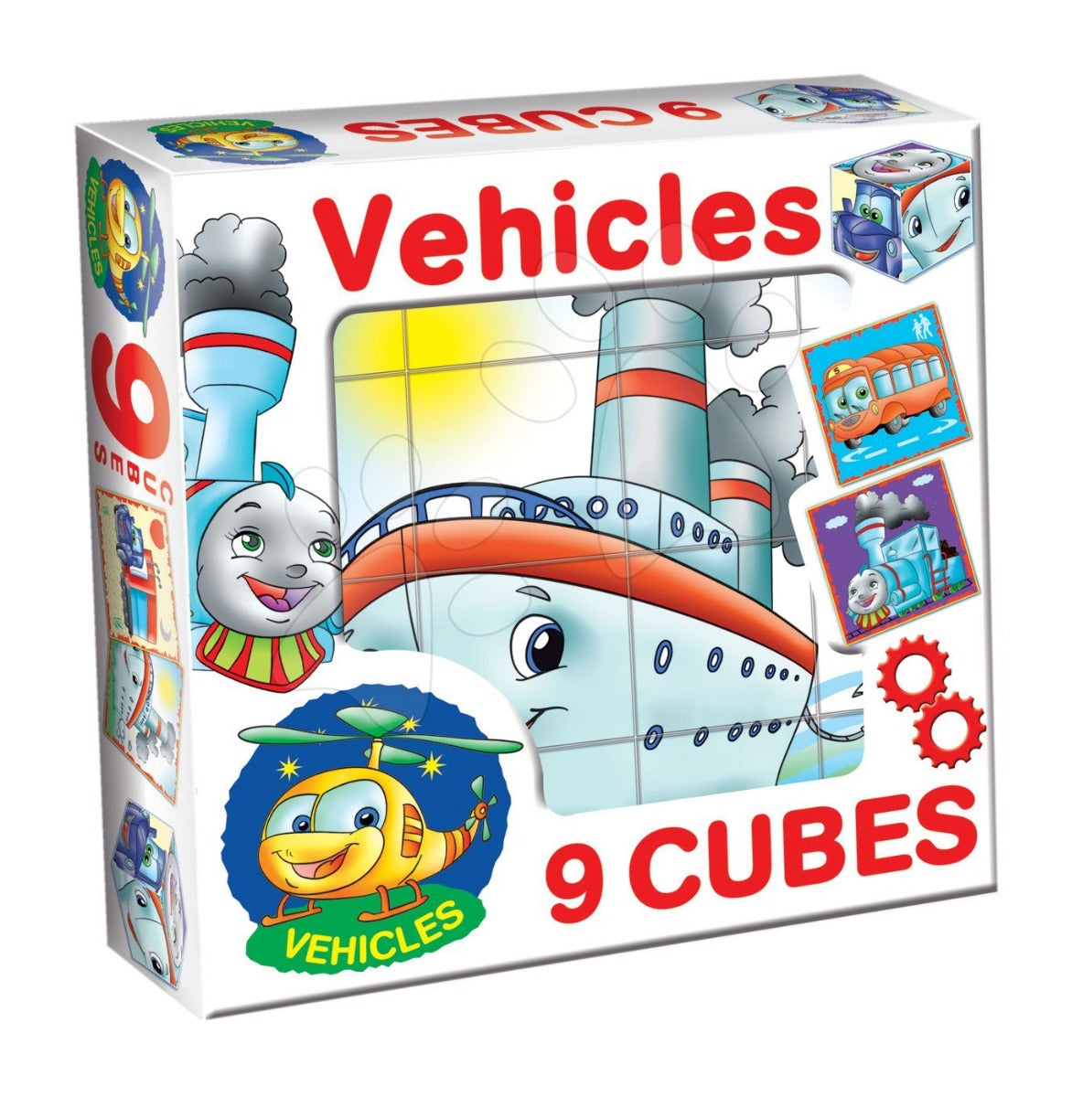 Dohany 9 cuburi cu povesti de tip puzzle 3 ani+ Vehicule Imagine principală a produsului