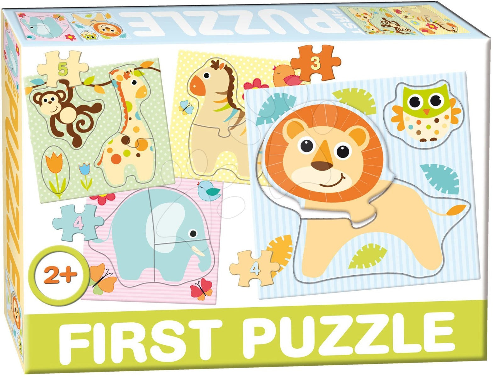 Dohany jucarie First Puzzle 2 ani+ Baby Zoo Imagine principală a produsului